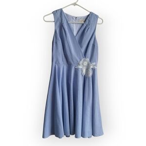 Maison‎ Jules Size 2 Spring Dress Sailor Beach Nautical Wedding Guest blue